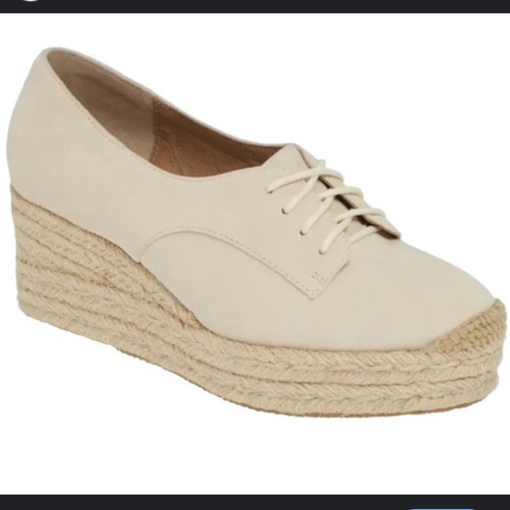 Bettye Muller Beige Espadrille Wedges